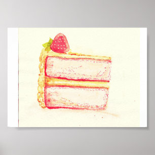 Vintage Cake Poster