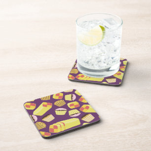 Vintage Cakes Pattern Coaster