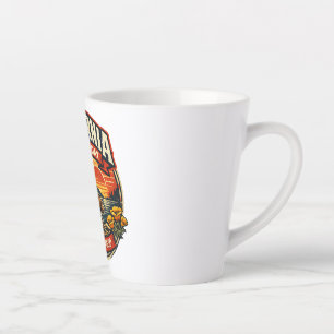 Vintage California Admission Day Retro Bear & Popp Latte Mug