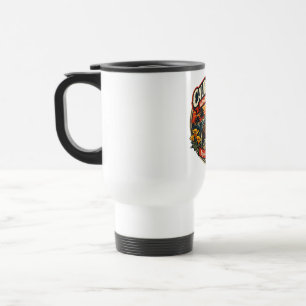 Vintage California Admission Day Retro Bear & Popp Travel Mug