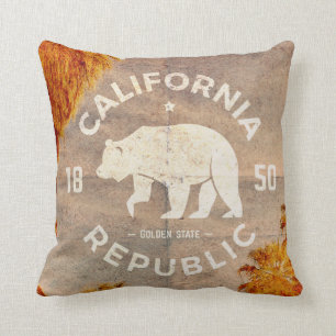 Vintage California Canyon poster pillow