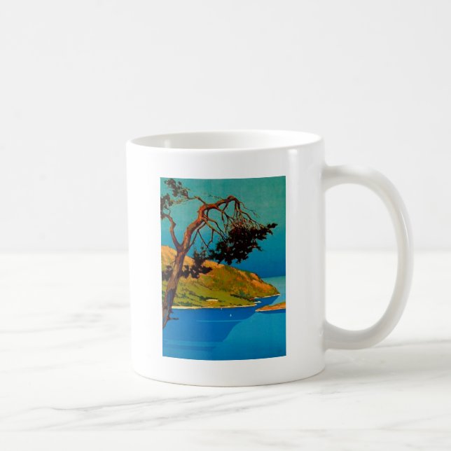 Vintage California Coast Travel Coffee Mug (Right)