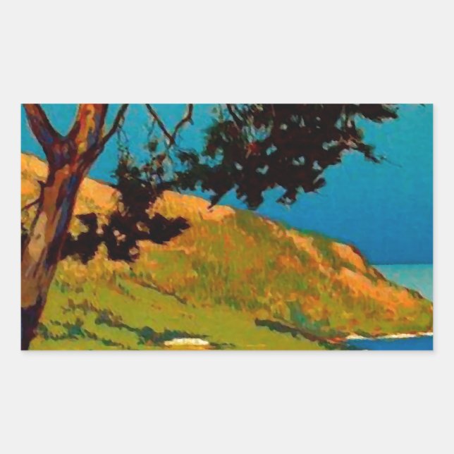 Vintage California Coast Travel Sticker (Front)