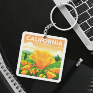 Vintage California Keychain