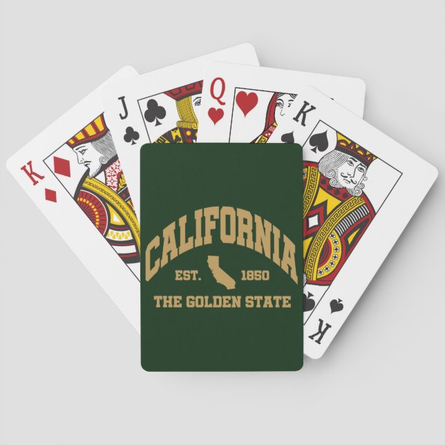 Vintage California Playing Cards (Back)
