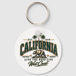 Vintage California Republic Men's Varsity Hoodie Keychain