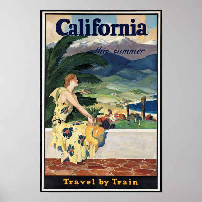 Vintage California Travel Poster (Front)