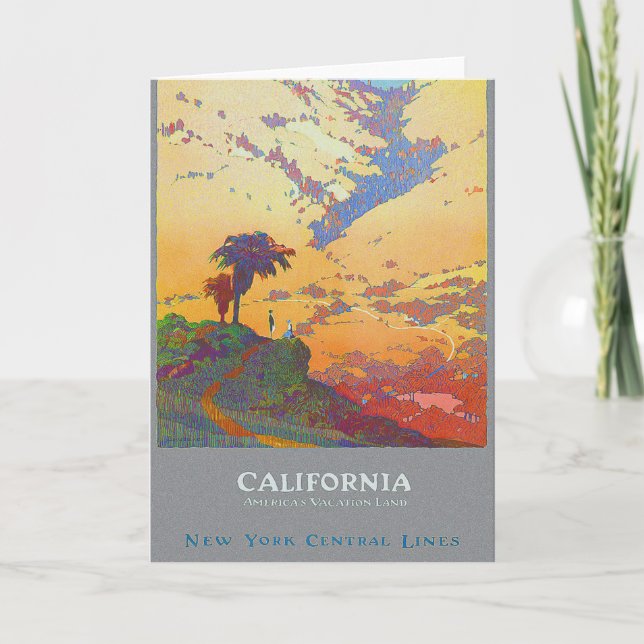 Vintage California United States Greeting Card (Front)