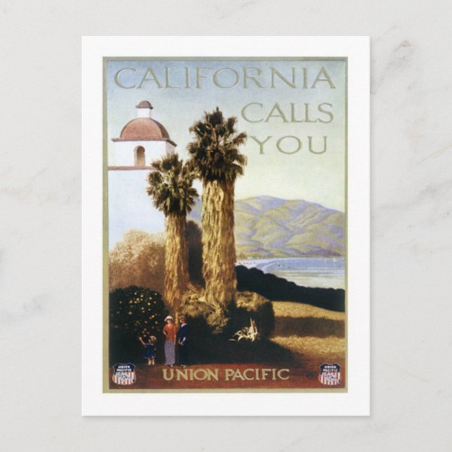 Vintage California, USA - Postcard (Front)