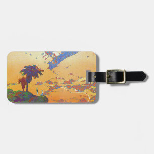 Vintage Californian Travel Advertorial Luggage Tag