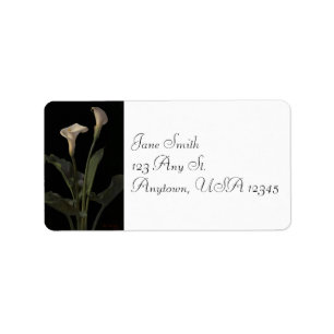 Vintage Calla Lilies Étiquettes de adresse