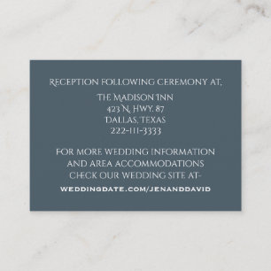 Vintage Calla Lily Wedding Enclosure Card