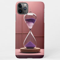 Vintage Calm: Dusty Pink & Dark Purple Hourglass