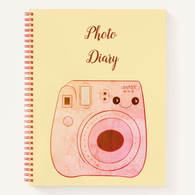 Vintage - Camara Photo Diary Notebook (Front)