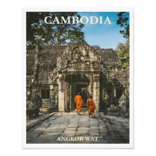 Vintage Cambodia poster