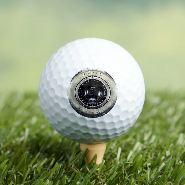 Vintage Camera 003 Golf Balls (Insitu Tee)