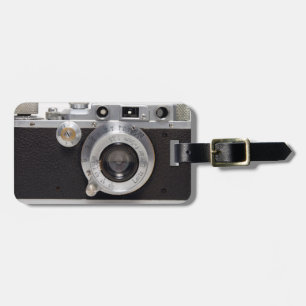 VINTAGE CAMERA 11 German Rangefinder by L Luggage Tag