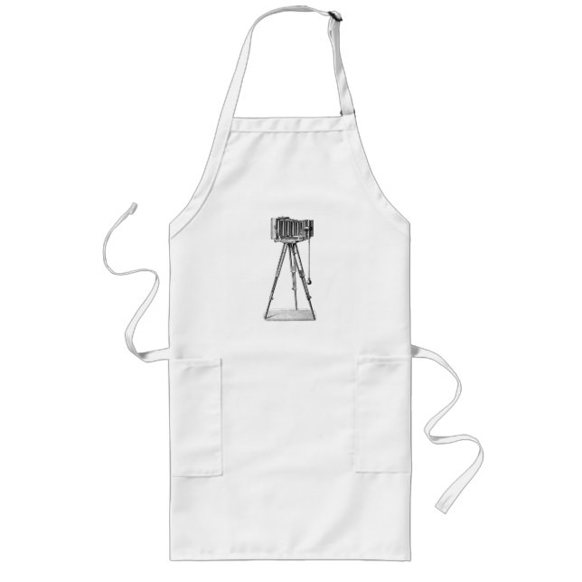 Vintage Camera - Antique Cameras Photography Black Long Apron (Front)