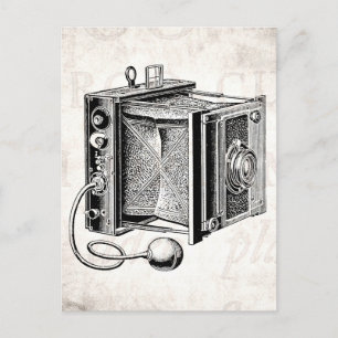 Vintage Camera - Antique Cameras Photography Black Postcard