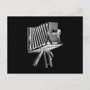 Vintage Camera - Antique Cameras Photography Black Postcard