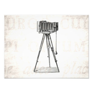 Vintage Camera - Antique Cameras Photography Retro Photo Print