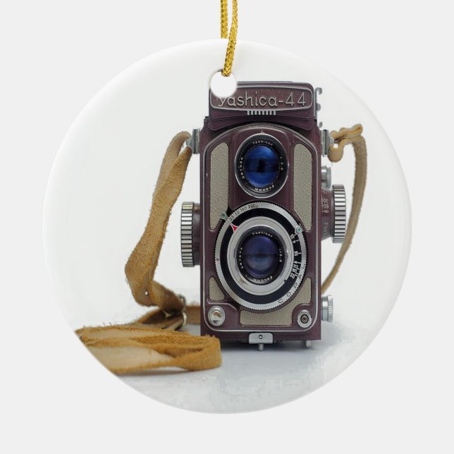 Vintage Camera Ceramic Ornament (Front)