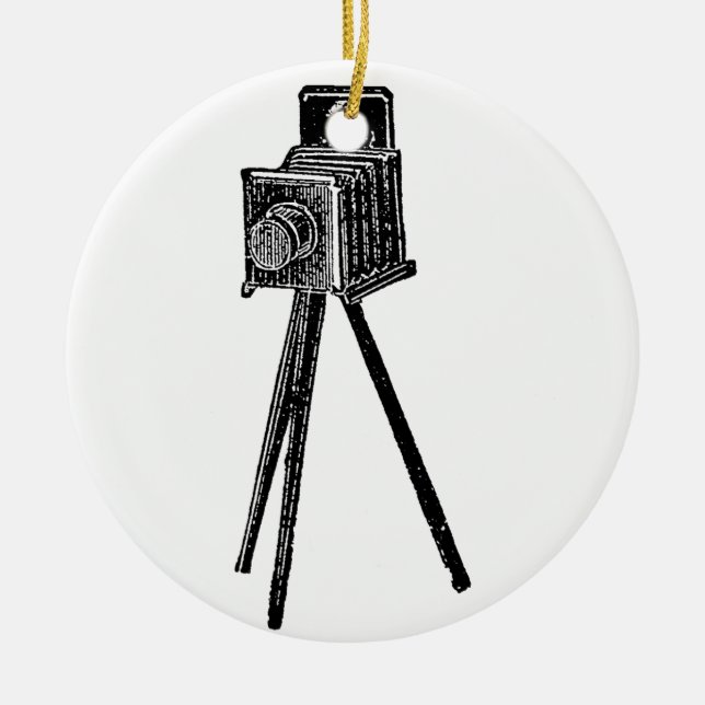 Vintage Camera Ceramic Ornament (Front)