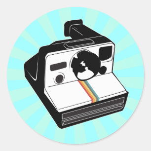 Vintage Camera Classic Round Sticker