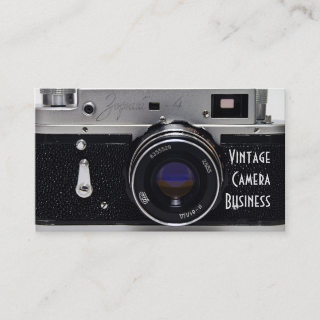 VINTAGE CAMERA Collection 02 Business Cards 2 (Front)