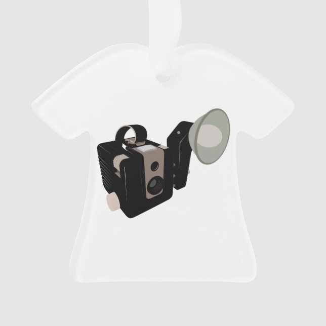 Vintage Camera drawing Ornament (Front)