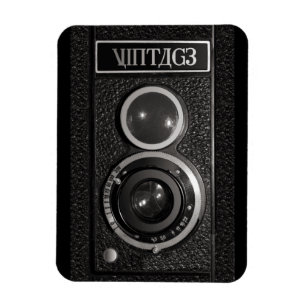 Vintage Camera Effect On Flexible Magnet