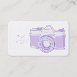 Vintage Camera Illustration Business Card