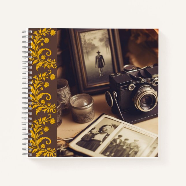 Vintage Camera Journal Notebook (Front)