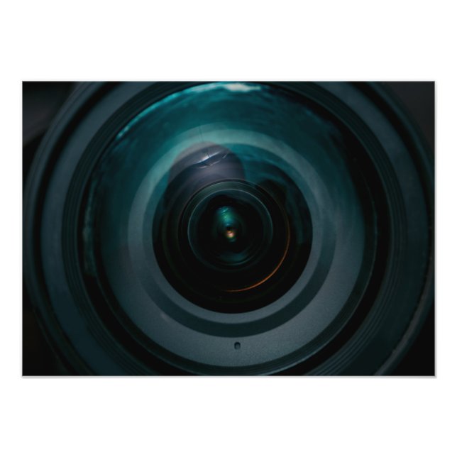 Vintage camera lens photo print (Front)