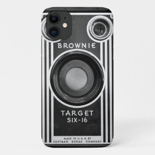 Vintage Camera Modern Black and White iPhone 11 Case