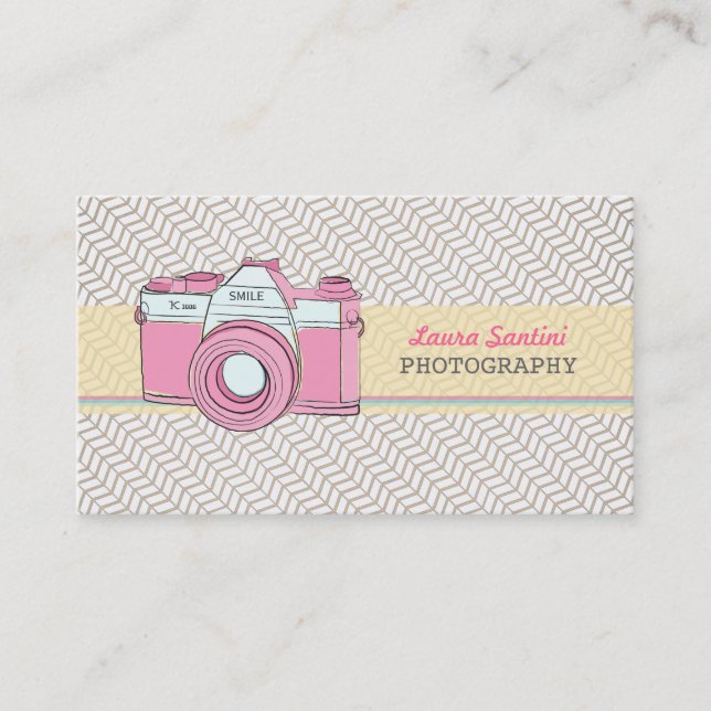 Vintage Camera Photographer Business Cards (Front)