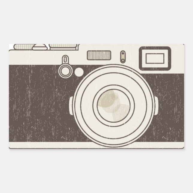 Vintage Camera Photography Sticker (Front)