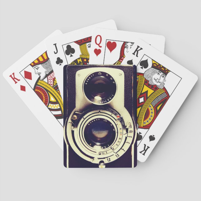 Vintage Camera Playing Cards (Back)