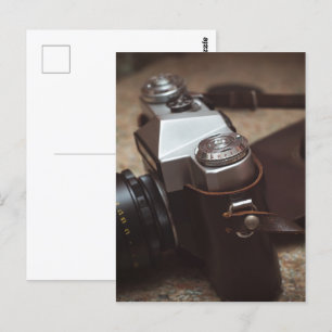 Vintage camera postcard