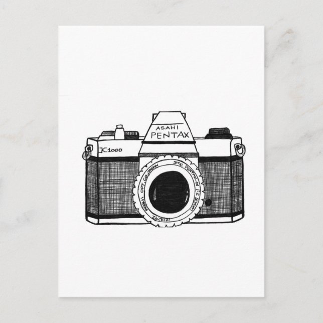 Vintage Camera Postcard (Front)