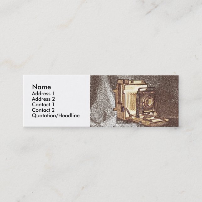 Vintage Camera Profile Card (Front)