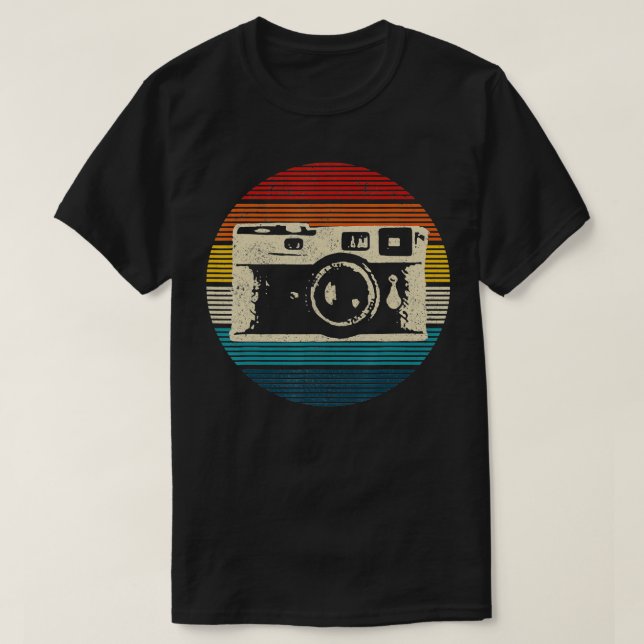 Vintage Camera Retro Photography Photographer Gift T-Shirt (Design Front)