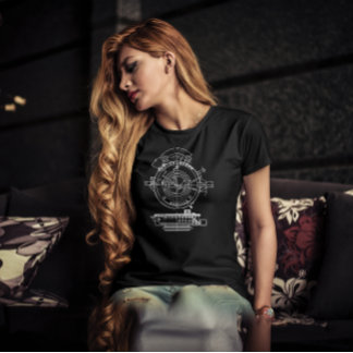 Vintage Camera Shutter Photography Drawing T-Shirt