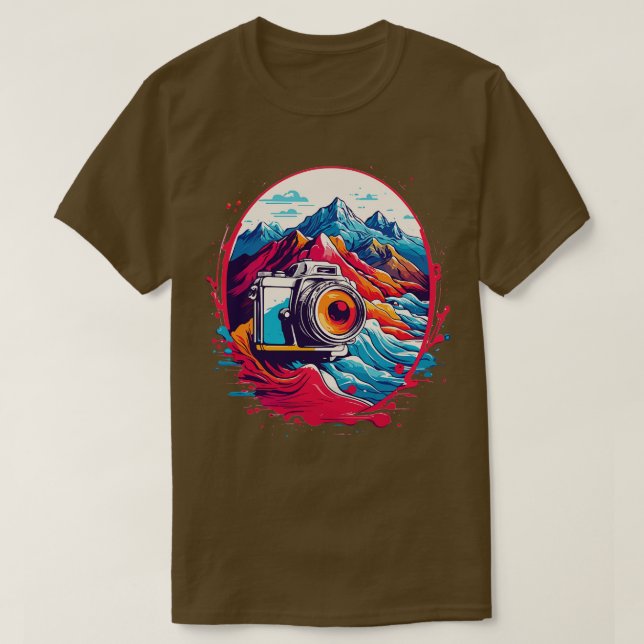 Vintage Camera T-Shirt (Design Front)