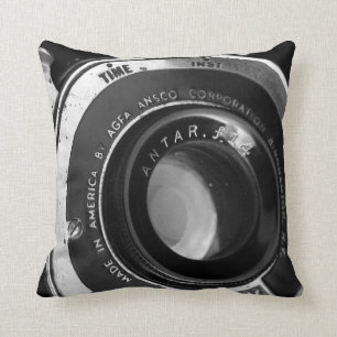 Vintage Camera Throw Pillow