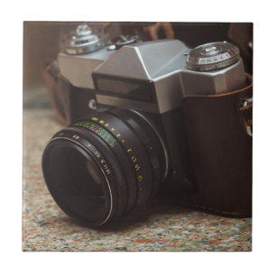 Vintage camera tile