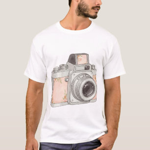 vintage camera with flower T-Shirt