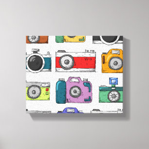 Vintage Cameras  Canvas Print