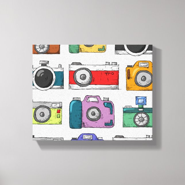Vintage Cameras  Canvas Print (Front)