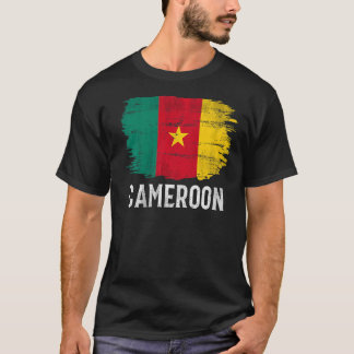 Vintage Cameroon Flag For Cameroonian T-Shirt